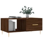 vidaXL Table basse chêne marron 90x50x40 cm bois d'ingénierie