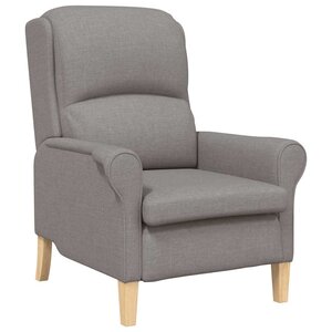 vidaXL fauteuil Taupe 76 x 94 x 102 cm tissu