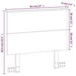 vidaXL Tête de lit cire marron 90 cm bois massif de pin