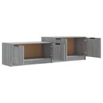 vidaXL Meuble TV Sonoma gris 158 5x36x45 cm Bois d'ingénierie