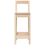 vidaXL Chaises de bar lot de 2 40x41 5x112 cm bois de pin solide