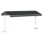 vidaXL Auvent autoportant Anthracite 5 x 3 m Polyester