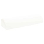 vidaXL Coussin pour jambes Uni Blanc 52 x 20 x 12 cm