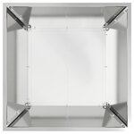 vidaXL Jardinière en Acier Galvanisé 50x50x15 cm