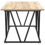 vidaXL Table basse Chêne Sonoma 100x50x40 cm en bois d'ingénierie et métal