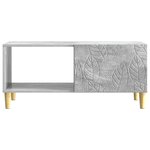 vidaXL Table basse Gris béton 90 x 50 x 40 cm Bois d'ingénierie