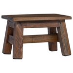vidaXL Tabouret Naturel 30 x 20 x 20 cm Bois d'Acajou