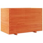 vidaXL Jardinière cire marron 110x60x72 cm bois de pin massif