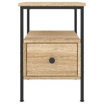 vidaXL Table de chevet chêne sonoma 34x36x50 cm bois d'ingénierie