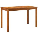 vidaXL Ensemble à manger de jardin 6 Pièces avec coussins Bois d'acacia