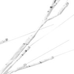 vidaXL Bouleau blanc à LED 128 LED Blanc chaud 220 cm