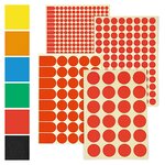 Pastille adhésive permanente bleu 8 mm (lot de 2940)