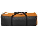 vidaXL Tente de camping pour 6 personnes gris et orange