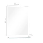 vidaXL Miroir mural avec étagère 50x60 cm Verre trempé