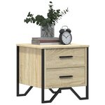 vidaXL Table de chevet chêne sonoma 40x41x40 cm bois d'ingénierie