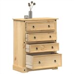 vidaXL Commode Corona 92x48x120 cm bois massif de pin