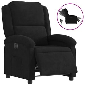vidaXL Fauteuil inclinable électrique noir velours