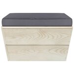 Vidaxl salon de jardin palette 6 pièces avec coussins épicéa imprégné