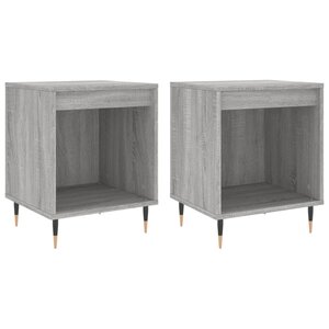 vidaXL Tables de chevet 2 Pièces sonoma gris 40x35x50 cm bois ingénierie