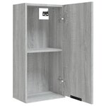 vidaXL Armoire de salle de bain murale Sonoma gris 32x20x67 cm