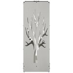 vidaXL Portant de bois de chauffage 40x30x80 cm acier inoxydable