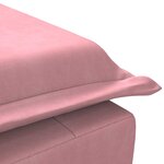 vidaXL Chaise longue de massage avec traversin rose velours