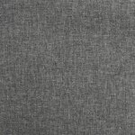 vidaXL Chaise à bascule avec tabouret Gris foncé Tissu