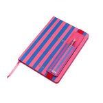 Stylo Tactile avec Etui Office Chic - Plusieurs Motifs - Rayures Framboise - Draeger