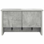 vidaXL Porte-manteau mural avec étagère Gris béton 50 x 20 x 30 cm