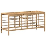 vidaXL Ensemble de salle à manger pour jardin 3 Pièces Nature et Blanc