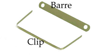 Clip archive laiton (impératif + barre de mantien Ref 100420792) pqt de 100 ELBA