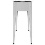 vidaXL Jardinières 2 Pièces Acier galvanisé