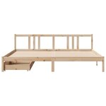 vidaXL Cadre de lit sans matelas 180x200 cm bois massif de pin
