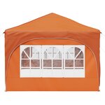 vidaXL Tente de fête pop-up 575 x 288 x 245 cm Orange Tissu Oxford