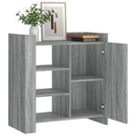 vidaXL Buffet sonoma gris 73 5x35x75 cm bois d'ingénierie