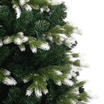vidaXL Sapin de Noël artificiel à charnières avec neige floquée 120 cm