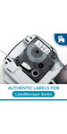 DYMO LabelManager cassette ruban D1 12mm x 7m Blanc/Transparent (compatible avec les LabelManager et les LabelWriter Duo)