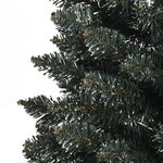 vidaXL Sapin de Noël artificiel mince avec support Vert 240 cm PVC