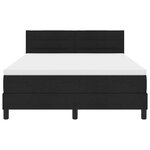 vidaXL lit box spring avec matelas noir 140x190 cm tissu
