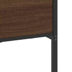 vidaXL Cadre de lit en métal sans matelas chêne marron 193x203 cm