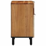 vidaXL Cabinet de chevet Marron 50 x 33 x 60 cm Bois d'acacia massif