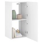 vidaXL Meuble TV mural avec lumières LED blanc 40 5x35x80 cm