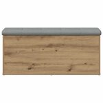 vidaXL Banc de rangement chêne artisanal 102x42x45cm bois d'ingénierie
