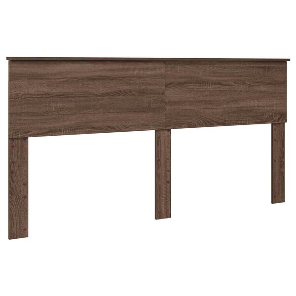 vidaXL Tête de lit Chêne brun 200 cm Bois d'ingénierie