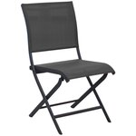 Chaises pliante jardin en aluminium elegance (lot de 2)