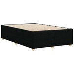 vidaXL Cadre de lit sans matelas noir 120x190 cm tissu