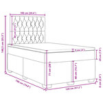 vidaXL Sommier à lattes de lit avec matelas rose 120x190 cm velours