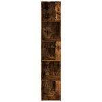 vidaXL Étagères d'angle 33 x 33 x 165 cm Engineered Wood Chêne fumé