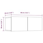 vidaXL Ensemble de meubles TV 4 Pièces Blanc brillant Bois d'ingénierie