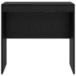 vidaXL Bureau chêne noir 80x50x76 cm en bois d'ingénierie